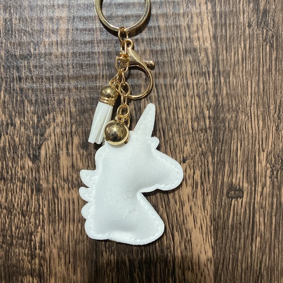 Unicorn bling bag key charm - Picture 9 of 9